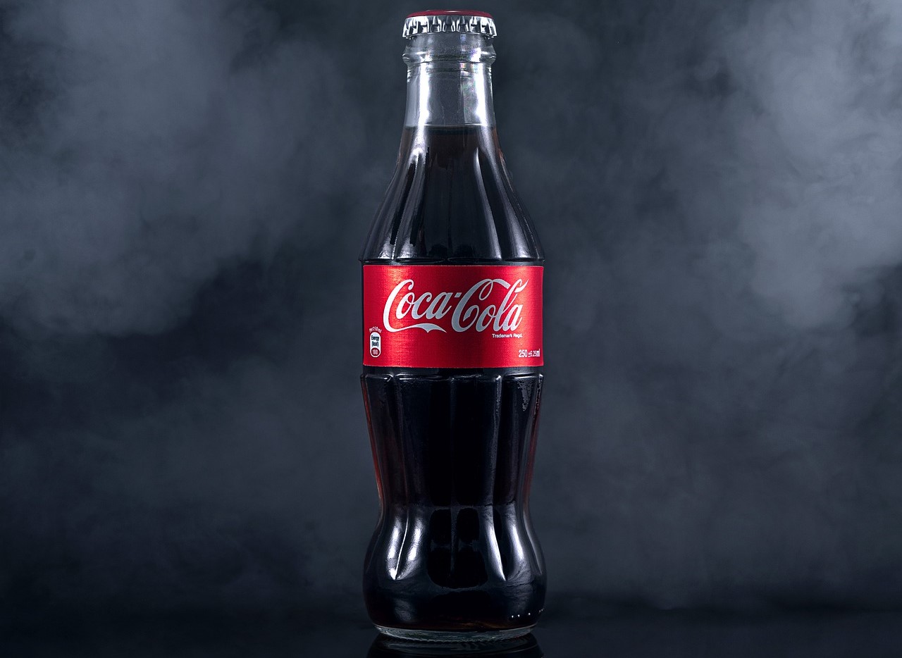 Reflection Bottle Coca Cola Coke Cold Drink Soda